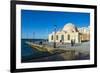 Mosque of the Janissaries, in the Venetian Port of Chania, Crete, Greek Islands, Greece, Europe-Michael Runkel-Framed Photographic Print