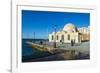 Mosque of the Janissaries, in the Venetian Port of Chania, Crete, Greek Islands, Greece, Europe-Michael Runkel-Framed Photographic Print