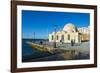 Mosque of the Janissaries, in the Venetian Port of Chania, Crete, Greek Islands, Greece, Europe-Michael Runkel-Framed Photographic Print