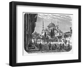 Mosque of Yeni-Jami, Near the Galata Bridge-null-Framed Art Print