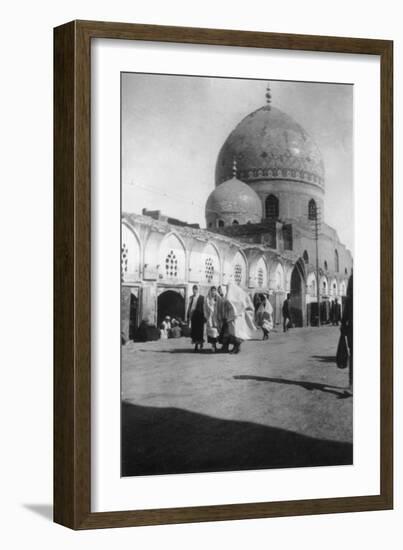 Mosque on New Street, Baghdad, Iraq, 1917-1919-null-Framed Giclee Print