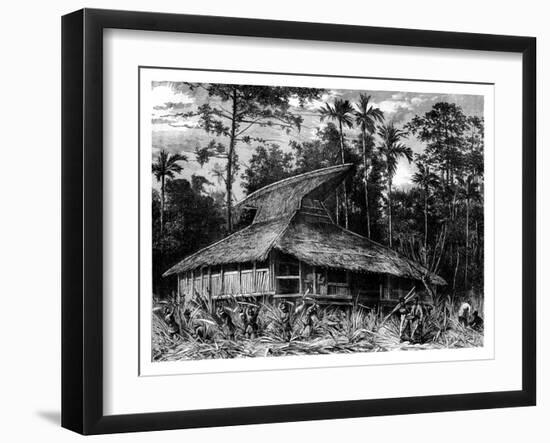 Mosque on Ternate, Indonesia, 19th Century-Mesples-Framed Giclee Print