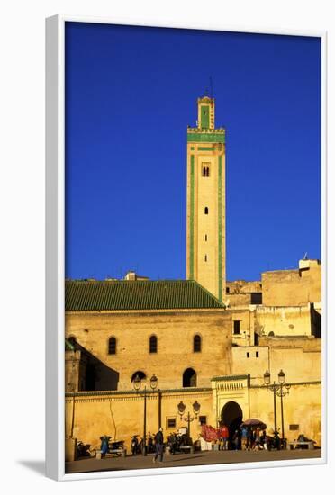 Mosque R'Cif, R'Cif Square (Place Er-Rsif), Fez, Morocco, North Africa, Africa-Neil-Framed Photographic Print
