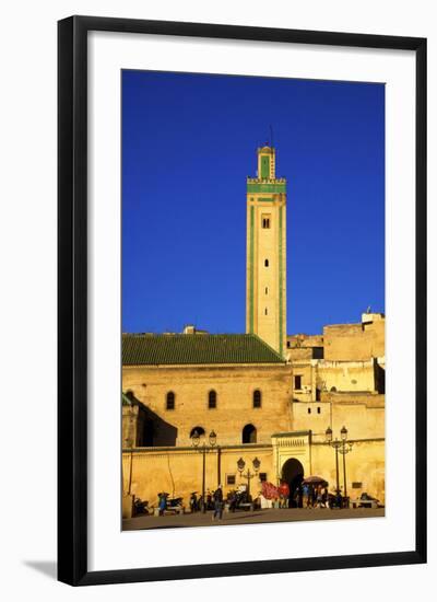 Mosque R'Cif, R'Cif Square (Place Er-Rsif), Fez, Morocco, North Africa, Africa-Neil-Framed Photographic Print