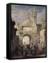 Mosquée d'al-Azhar au Caire-Adrien Dauzats-Framed Stretched Canvas