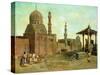 Mosques and Minarets (Oil on Canvas)-Adrien Dauzats-Stretched Canvas