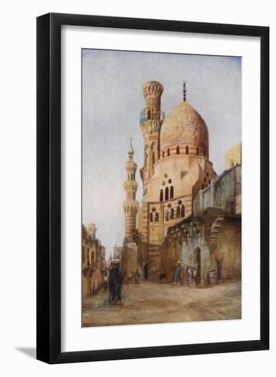 Mosques in the Sharia Bab-El-Wazir, Cairo-Walter Spencer-Stanhope Tyrwhitt-Framed Giclee Print