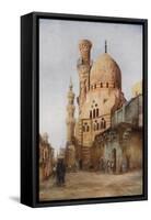 Mosques in the Sharia Bab-El-Wazir, Cairo-Walter Spencer-Stanhope Tyrwhitt-Framed Stretched Canvas