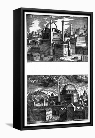 Mosques of Constantinople, 1570-Melchior Lorck-Framed Stretched Canvas