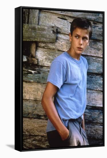 MOSQUITO COAST, 1986 directed by PETER WEIR River Phoenix (photo)-null-Framed Stretched Canvas