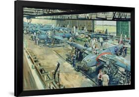 Mosquitos on the Line at Hatfield-Terence Cuneo-Framed Giclee Print