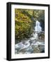 Moss Glen Falls in Autumn, Granvillie, Vermont, USA-Adam Jones-Framed Photographic Print