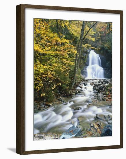 Moss Glen Falls in Autumn, Granvillie, Vermont, USA-Adam Jones-Framed Photographic Print