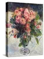 Moss-Roses, c.1890-Pierre-Auguste Renoir-Stretched Canvas