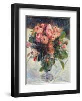 Moss-Roses, c.1890-Pierre-Auguste Renoir-Framed Premium Giclee Print