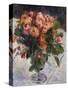 Moss Roses, circa 1890-Pierre-Auguste Renoir-Stretched Canvas