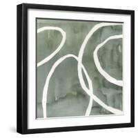 Moss Swirl I-Annie Warren-Framed Art Print