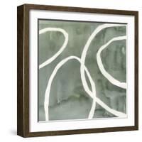 Moss Swirl I-Annie Warren-Framed Art Print