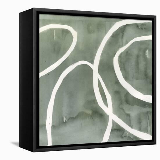 Moss Swirl I-Annie Warren-Framed Stretched Canvas