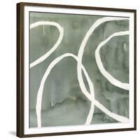 Moss Swirl I-Annie Warren-Framed Premium Giclee Print