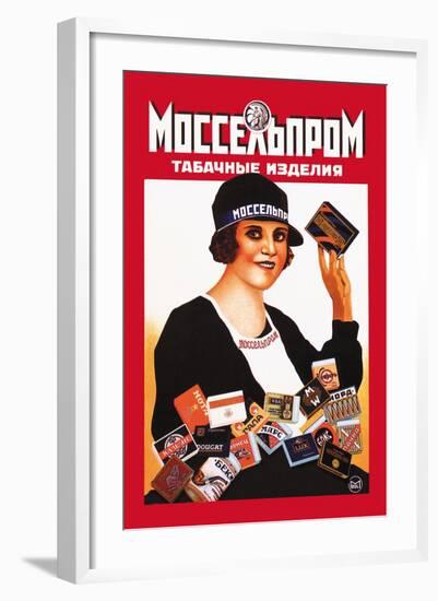 Mosselprom Tobacco-M. Bulanov-Framed Art Print