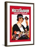 Mosselprom Tobacco-M. Bulanov-Framed Art Print