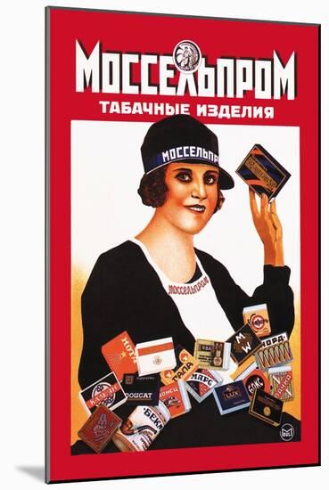 Mosselprom Tobacco-M. Bulanov-Mounted Art Print