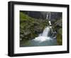 Mossy Waterfall Along the Strandar River-Hans Strand-Framed Photographic Print