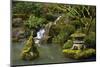 Mossy Waterfall, Portland Japanese Garden, Portland, Oregon, Usa-Michel Hersen-Mounted Photographic Print