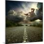 Most Asphalt Road. Shallow Depth Of Field-Krivosheev Vitaly-Mounted Art Print