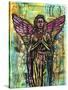 Most Perfect Angel, Angels, Statues, Dripping, Pop Art, Watercolor, Religious, Spirituality-Russo Dean-Stretched Canvas