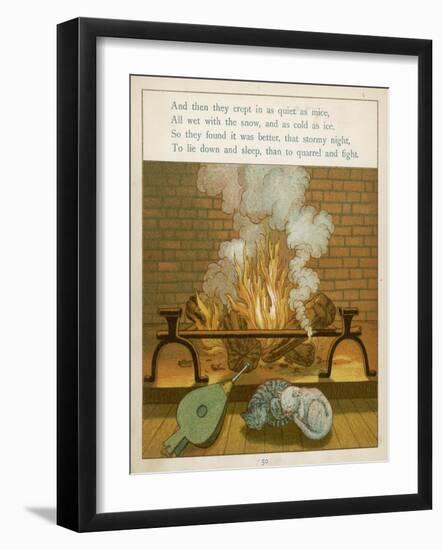 Most Versions Promise You Three Kittens But Here There are Only Two-Edward Hamilton Bell-Framed Art Print