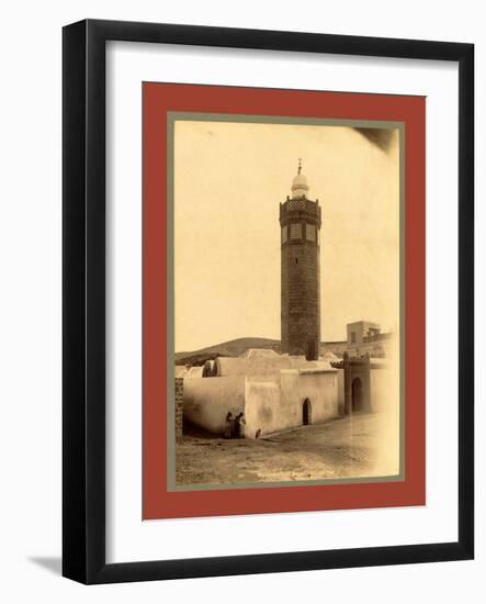 Mostaganem, Mosque, Algiers-Etienne & Louis Antonin Neurdein-Framed Giclee Print