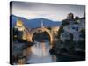 Mostar and Old Bridge over the Neretva River, Bosnia and Herzegovina-Gavin Hellier-Stretched Canvas