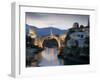 Mostar and Old Bridge over the Neretva River, Bosnia and Herzegovina-Gavin Hellier-Framed Photographic Print