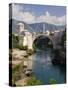 Mostar and Old Bridge over the Neretva River, Bosnia and Herzegovina-Gavin Hellier-Stretched Canvas