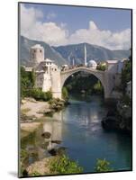 Mostar and Old Bridge over the Neretva River, Bosnia and Herzegovina-Gavin Hellier-Mounted Photographic Print