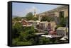 Mostar, Bosnia, Bosnia-Herzegovina, Europe-Neil Farrin-Framed Stretched Canvas