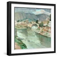 Mostar, Herzegovina, 1922-Sydney Carline-Framed Premium Giclee Print