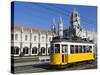 Mosteiro Dos Jeronimos, UNESCO World Heritage Site, and Tram (Electricos), Belem, Lisbon, Portugal-Stuart Black-Stretched Canvas