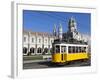 Mosteiro Dos Jeronimos, UNESCO World Heritage Site, and Tram (Electricos), Belem, Lisbon, Portugal-Stuart Black-Framed Photographic Print