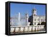 Mosteiro Dos Jeronimos, UNESCO World Heritage Site, Belem, Lisbon, Portugal, Europe-Stuart Black-Framed Stretched Canvas