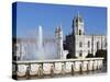 Mosteiro Dos Jeronimos, UNESCO World Heritage Site, Belem, Lisbon, Portugal, Europe-Stuart Black-Stretched Canvas