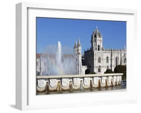 Mosteiro Dos Jeronimos, UNESCO World Heritage Site, Belem, Lisbon, Portugal, Europe-Stuart Black-Framed Photographic Print