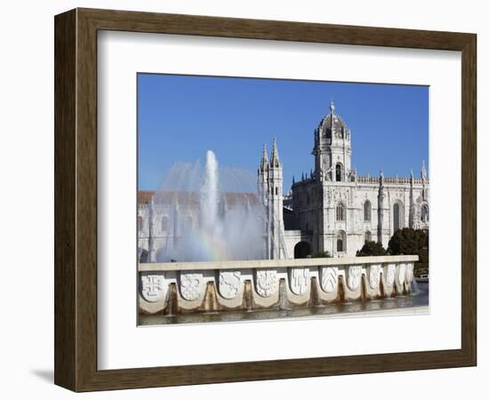 Mosteiro Dos Jeronimos, UNESCO World Heritage Site, Belem, Lisbon, Portugal, Europe-Stuart Black-Framed Photographic Print