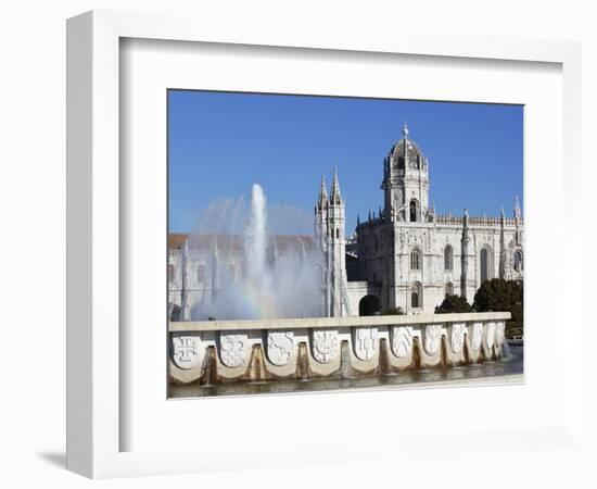 Mosteiro Dos Jeronimos, UNESCO World Heritage Site, Belem, Lisbon, Portugal, Europe-Stuart Black-Framed Photographic Print