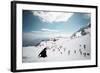 Mostly Local Tourists Playing in the Snow on Top of Jade Dragon Snow Mountain Near Lijiang-Andreas Brandl-Framed Photographic Print