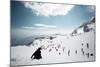 Mostly Local Tourists Playing in the Snow on Top of Jade Dragon Snow Mountain Near Lijiang-Andreas Brandl-Mounted Photographic Print