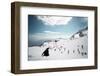 Mostly Local Tourists Playing in the Snow on Top of Jade Dragon Snow Mountain Near Lijiang-Andreas Brandl-Framed Photographic Print