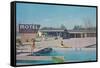 Motel Amber Sky-null-Framed Stretched Canvas